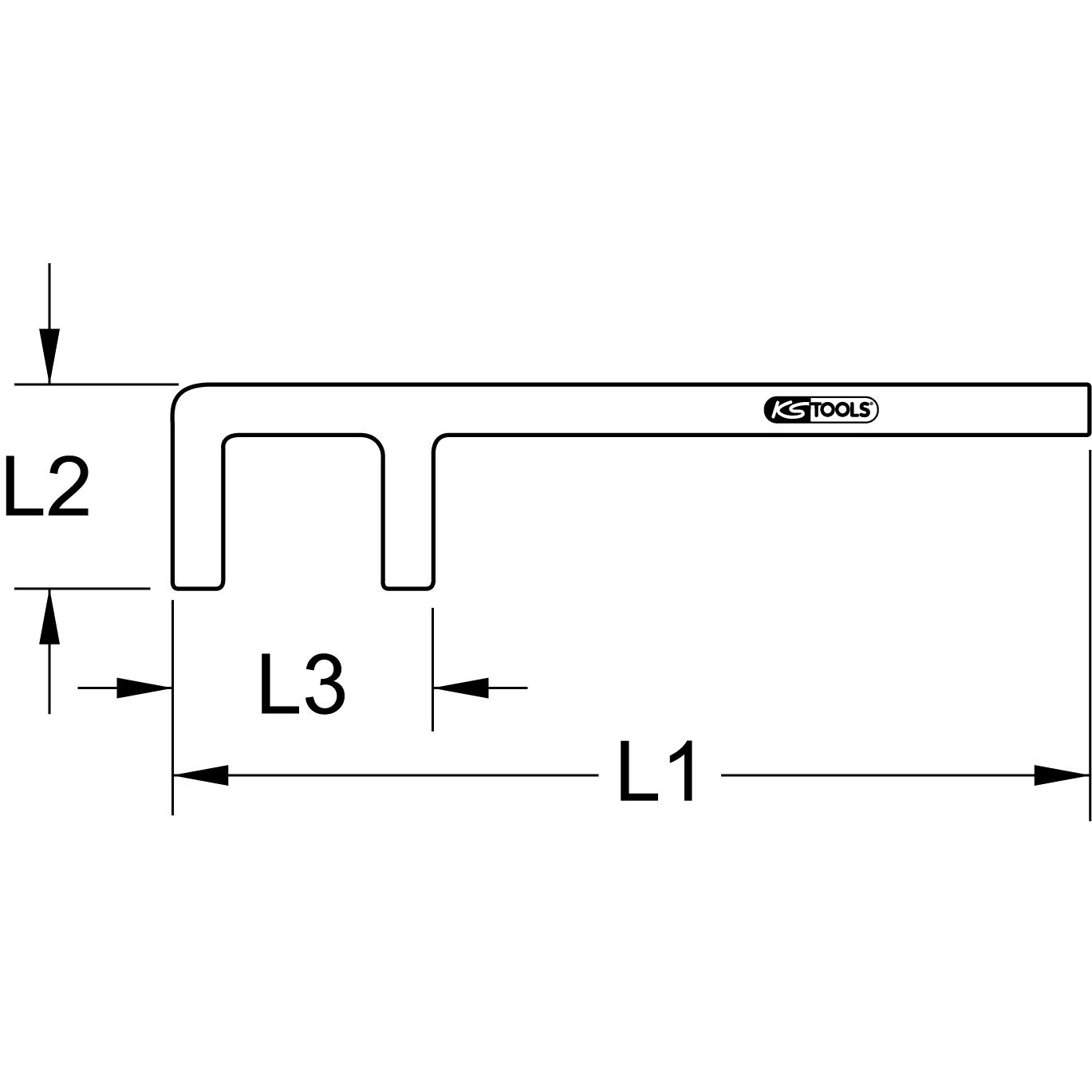 Thumbnail - KS Tools, Fahrzeug Werkzeug, BRONZEplus Ventilhaken 13x30 mm