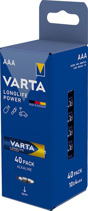 Varta Longlife Power (40 pz., AAA, 1260 mAh)