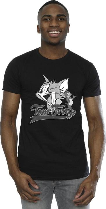 Actual product image Tom & Jerry Mens Greyscale Square T-Shirt (S)
