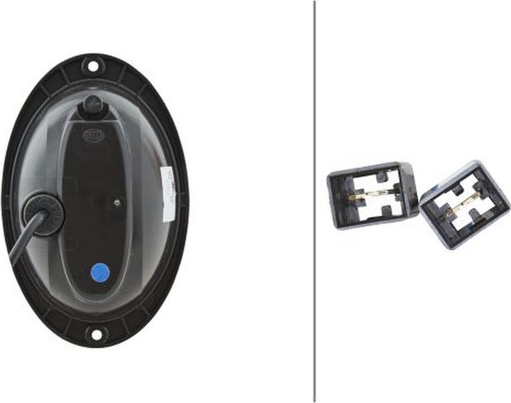 Produktbild Hella 24 Blinkleuchten rechts Halogen Einbau für TEREX