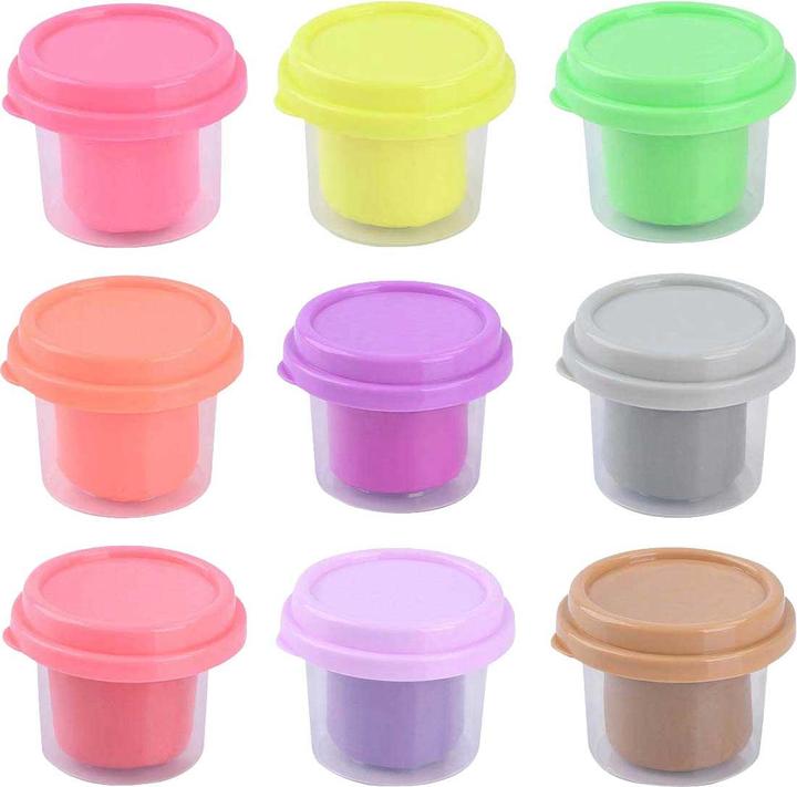 Produktbild PlayGo Knete-Set, 9 Neonfarben – 9 x 56 g