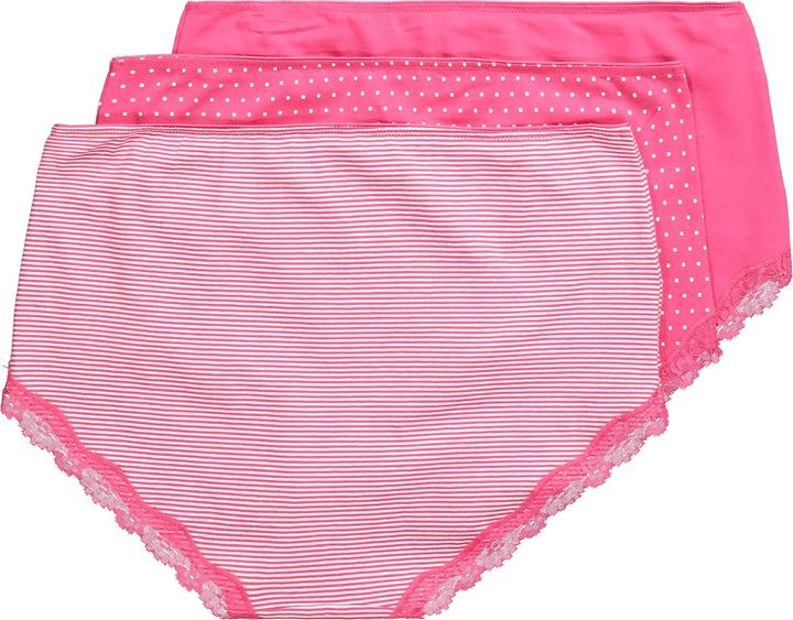 Produktbild Ulla Popken Hipster, 3er-Pack, Streifen / Punkte / uni (46, 48)