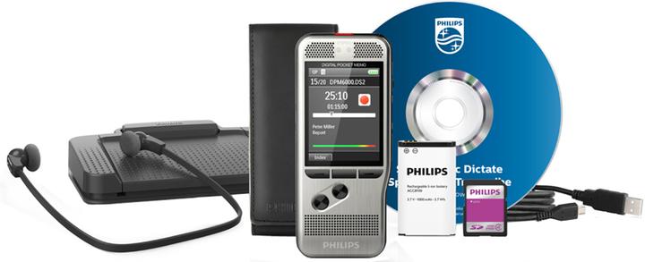 Image du produit Philips Mémo de poche DPM6700 ensemble de dictée et de lecture
