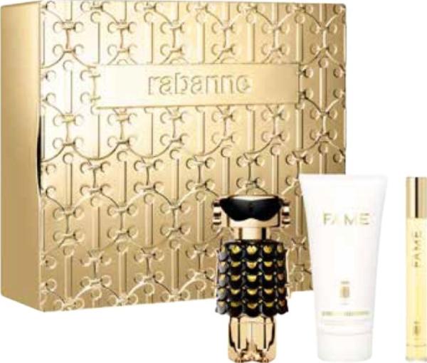 Produktbild Paco Rabanne SET Fame EDP Spray 50ml + BODY LOTION 75ml + MINIATURA EDP Spray 10ml (Parfum set)