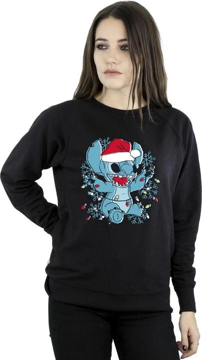 Immagine prodotto Disney Lilo And Stitch Christmas Lights Sketch Felpa Donna (L)