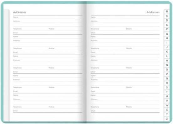 Image du produit Letts Carnet d'adresses Dazzle (A6, Couverture rigide)