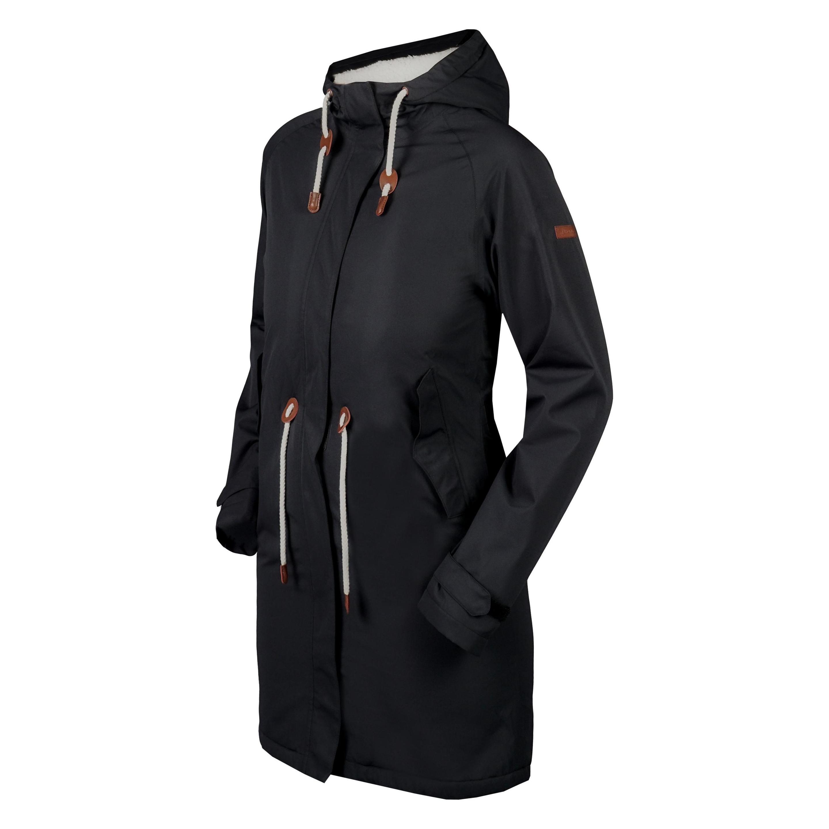 Horka, Damen, Winterjacken, Regenparka Riviere Damen, Schwarz, (S)