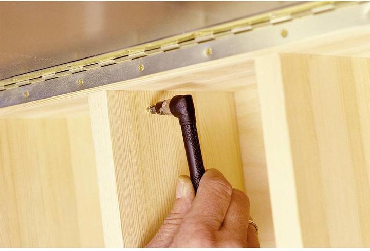 Produktbild wolfcraft Winkel-Handschraubendreher mit 2 Bitaufnahmen