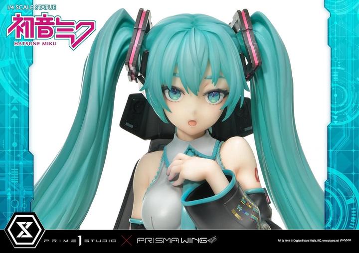 Actual product image Prime 1 Studio Hatsune Miku statuette PVC 1/4 Hatsune Miku Art by neco 34 cm