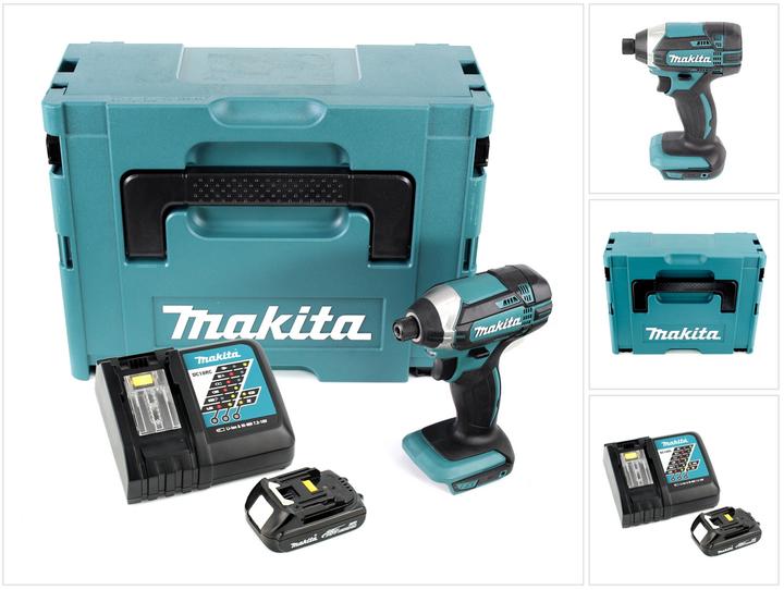 Productafbeelding Makita DTD 152 RY1J 18V Li-Ion accu slagmoersleutel in Makpac + 1x BL 1815 N 1,5 Ah Li-Ion accu + 1x