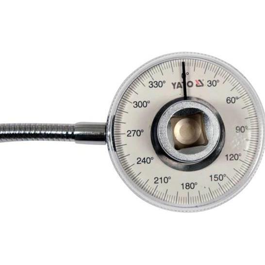 Thumbnail - Yato, Drehmomentschlüssel, Profi Drehwinkelmesser mit Magnetarm, 1/2“ (12,5 mm), 0-360° Scala, Innen-Vierkant Aussen-Vie...