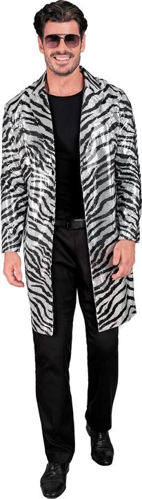 Actual product image Widmann Sequin coat in zebra pattern (M, S)