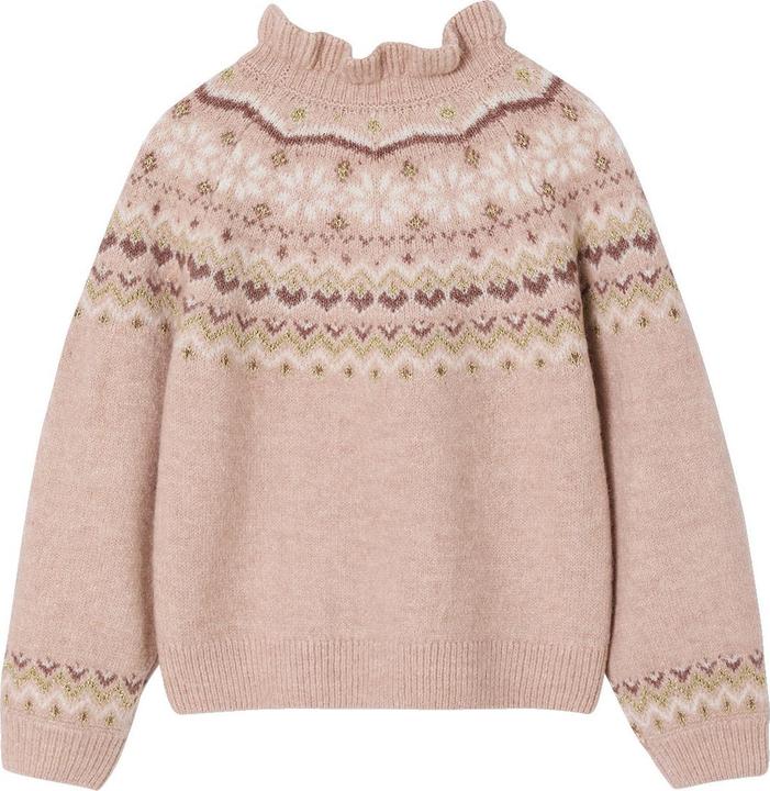 Produktbild Vertbaudet Jacquard-Pullover mit Glitzerdetails Mädchen (110)