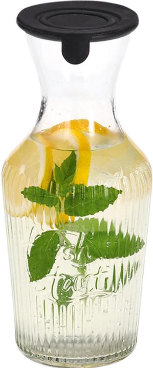 Produktbild Zeller Present Glaskaraffe mit Silikondeckel 1.2 l ø 11x25.5 cm (1.20 l)