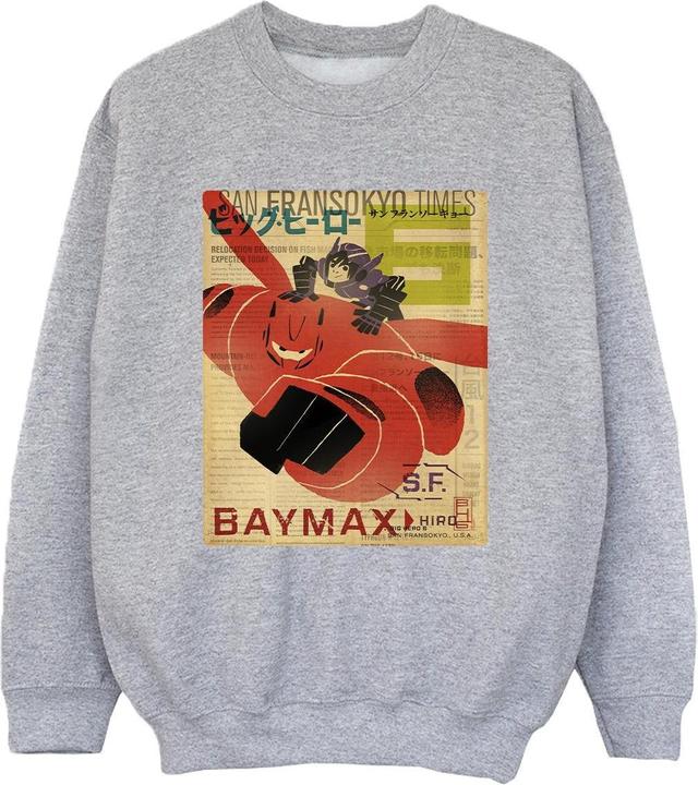Produktbild Disney Big Hero 6 Baymax Flying Baymax Newspaper Sweatshirt Jungen (116)