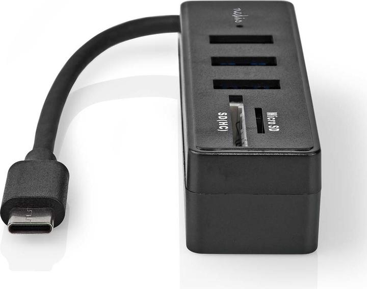 Image du produit Nedis Hub USB | 1x USB-C™ | 3x USB A femelle | 5 port(s) | USB 3.2 Gen 1 | Alimenté par (USB-C, 5 ports)