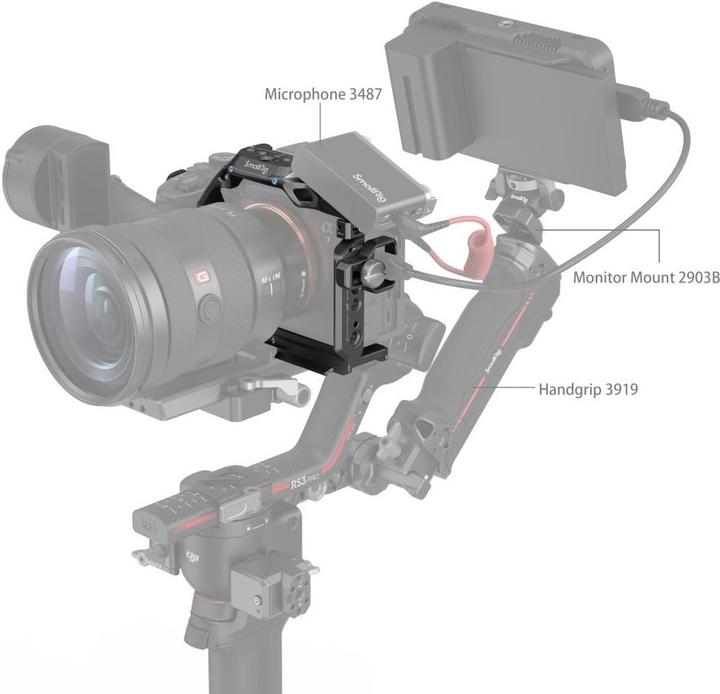 Immagine prodotto SmallRig Kit gabbia Rhinoceros per Sony Alpha 7R V / Alpha 7 IV / Alpha 7S III (Gabbietta)