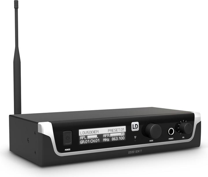 Image du produit LD Systems U505 IEM BUNDLE - Système de surveillance intra-auriculaire avec 2 x bodypacks - 584 - 608 MHz