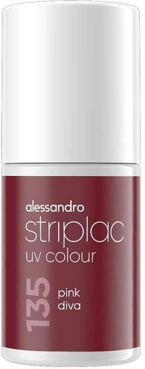 Actual product image Alessandro ALESSAN Striplac UV Colour Pin Div 6.5ml (135 Pink Diva, UV gel varnish)