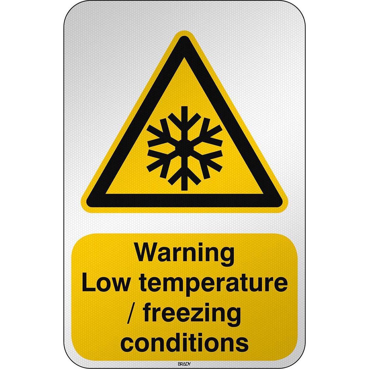 Brady, Etiketten, ISO Safety Sign Warning Low