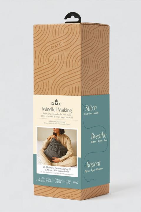 Immagine prodotto DMC Set da lavoro a maglia Cuscino da meditazione Mindful Making, 40 x 40 cm