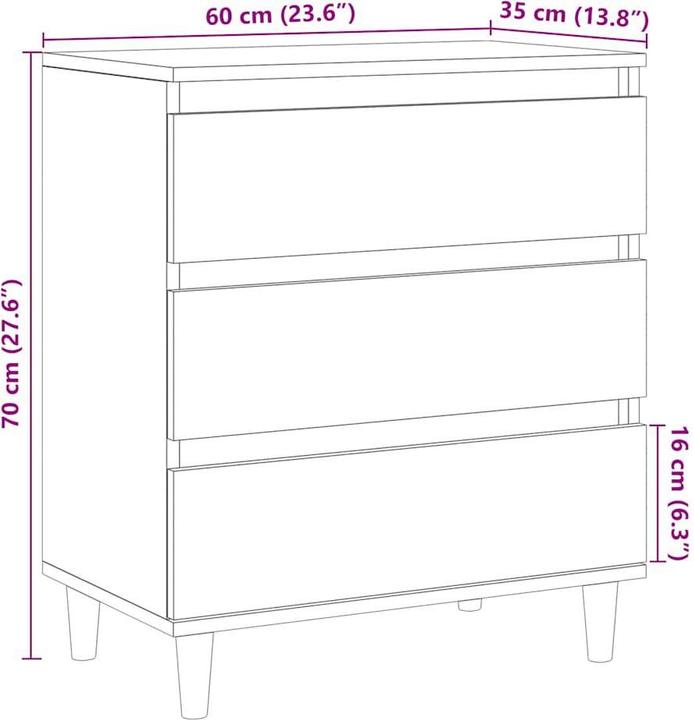 Image du produit vidaXL Sideboard (60 x 35 x 70 cm)