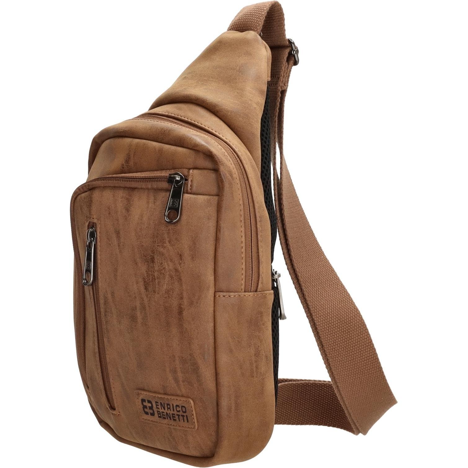 HTI-Living, Handtasche, Umhängetasche Kunstleder Crossbody, Braun