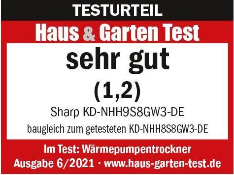 Actual product image Sharp KD-NHH9S8GW3-DE (9 kg, Right)