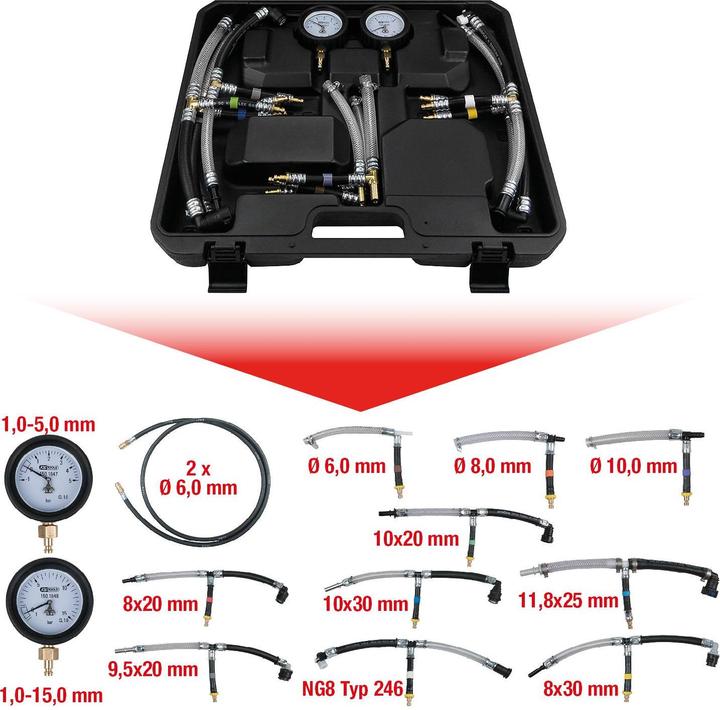 Image du produit KS Tools Niederdruck-Diagnose-Satz