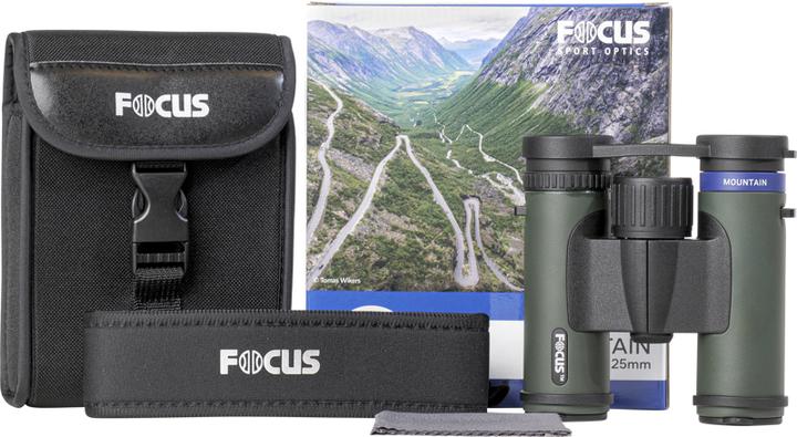 Actual product image Focus Nordic Mountain binocular BaK-4 Green (10 x, 25 mm)