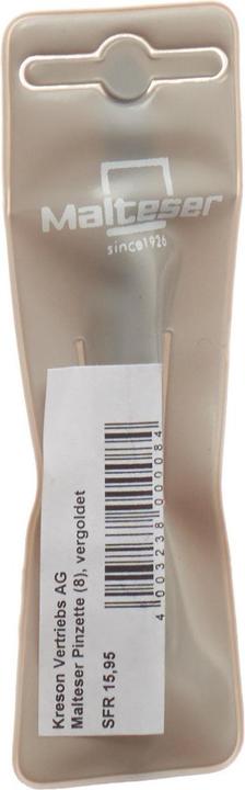 Immagine prodotto Malteser Pinzetta inclinata 9 cm No 8 Gold