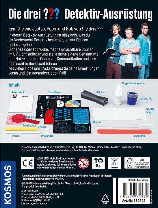 Productafbeelding Kosmos De uitrusting van de drie detectives