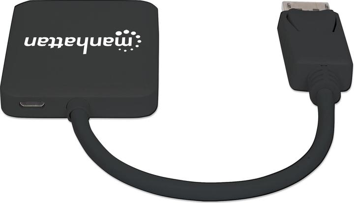Actual product image Manhattan DisplayPort to 2-port HDMI splitter hub with MST