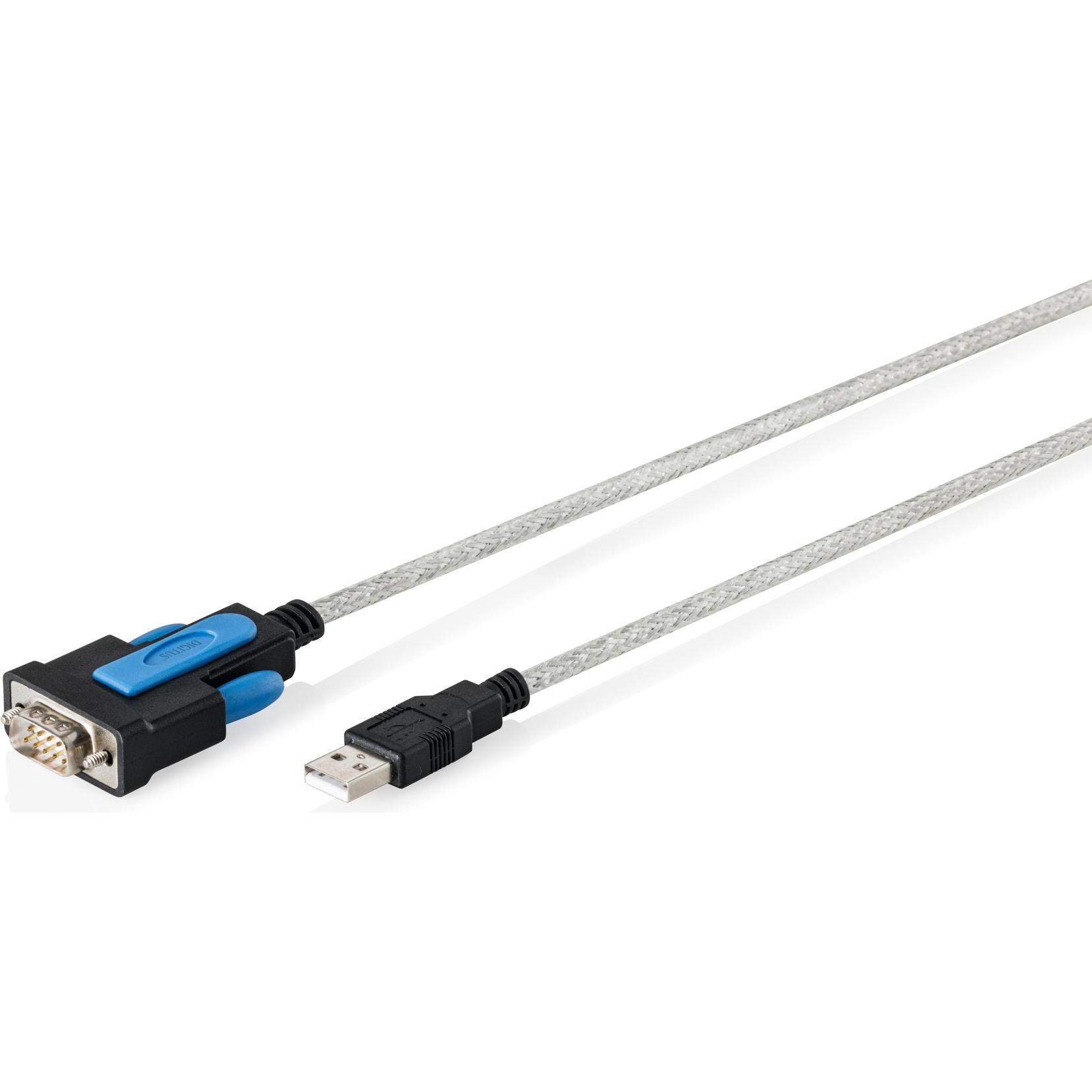 Digitus USB auf DB9 RS232 Kabel mit FT232RNL Chipsatz (1.80 m), Cavo di interfaccia