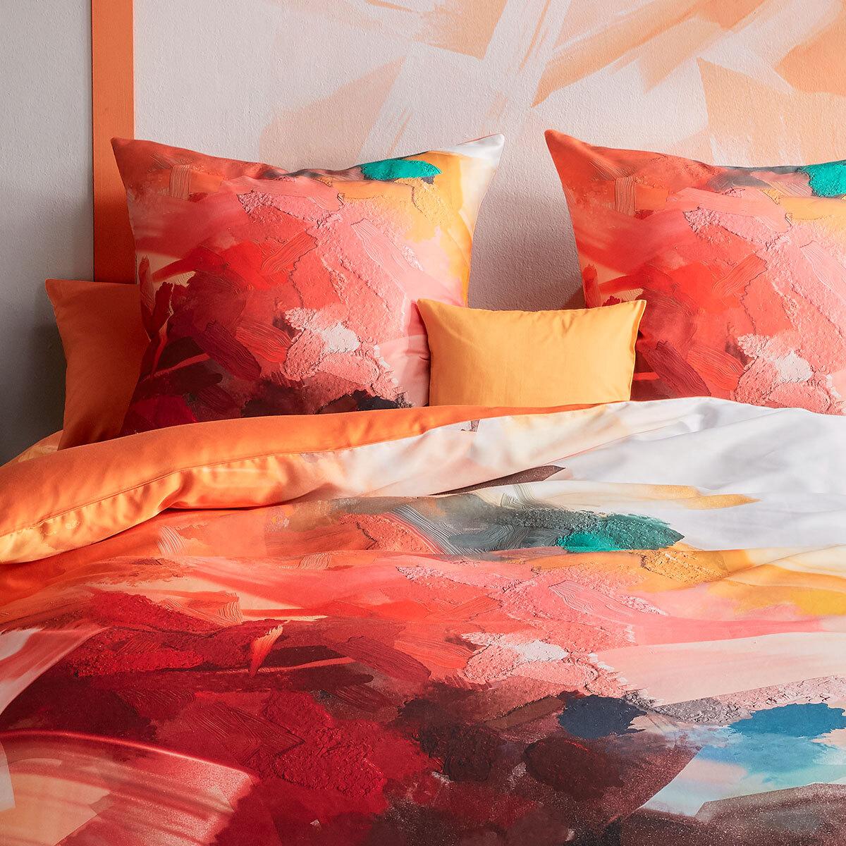 Thumbnail - Traumschlaf, Bettwäsche, Mako-Satin Bettwäsche Bed Art S Verdal multicolor (Bettwäsche Set, 155x220 cm + 80x80 cm)
