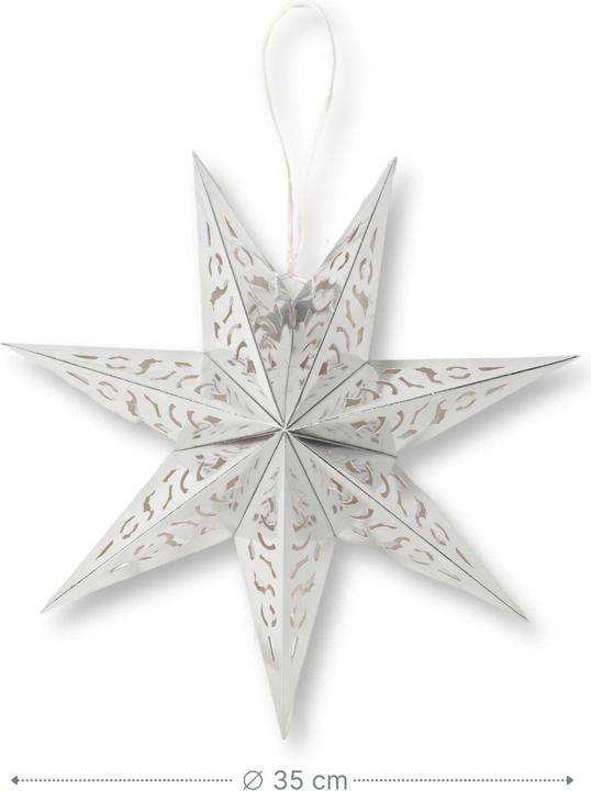 Hermex LED Weihnachtsstern Leuchtstern Hanging Star Laterne Beleuchtung  Faltstern