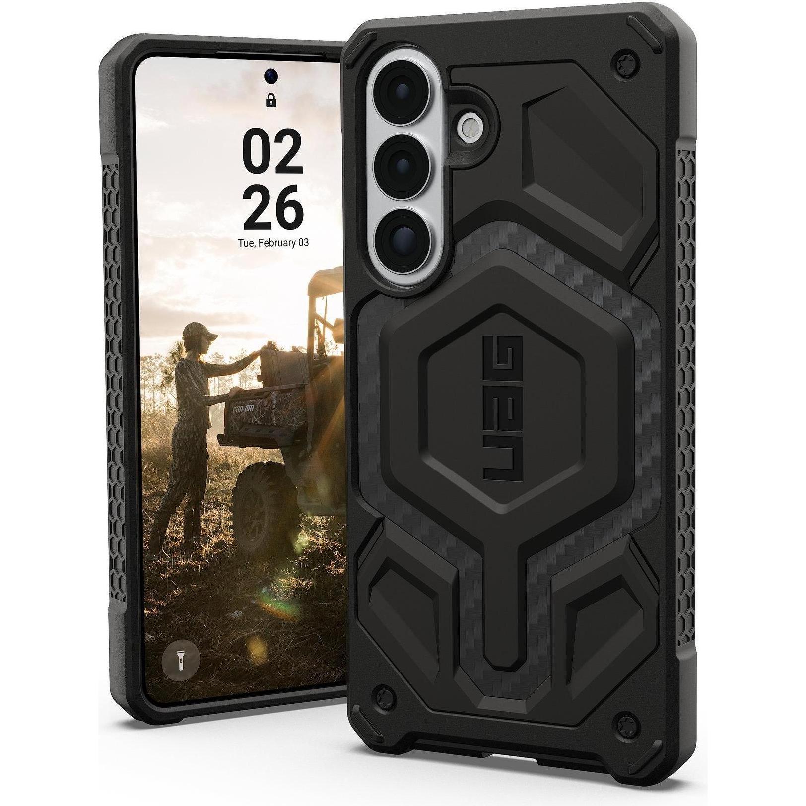 UAG - Monarch Pro MagSafe - Samsung Galaxy S26 Plus - Carbon Fiber (Samsung Galaxy S26, Samsung Galaxy S26+), Cover smartphone