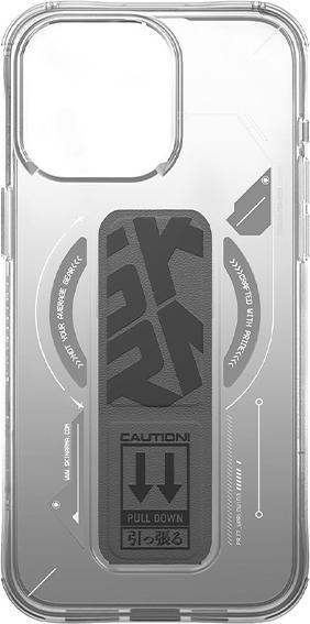 Actual product image Skinarma case Helio iPhone 16 Pro Max 6.9" Magnetic Charging + Grip Stand titanium (Apple iPhone 16 Pro Max)