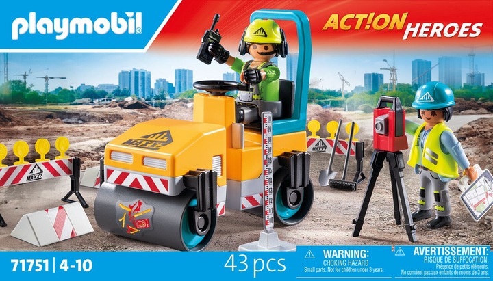 Immagine prodotto Playmobil Cantiere stradale (71751, Playmobil Eroi d'azione)