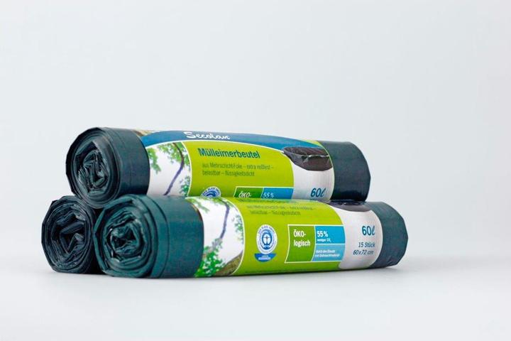 Secolan Fodere per bidoni da 60,0 l verdi 30,0 µm, 15 pezzi. (15 x, 60 l)