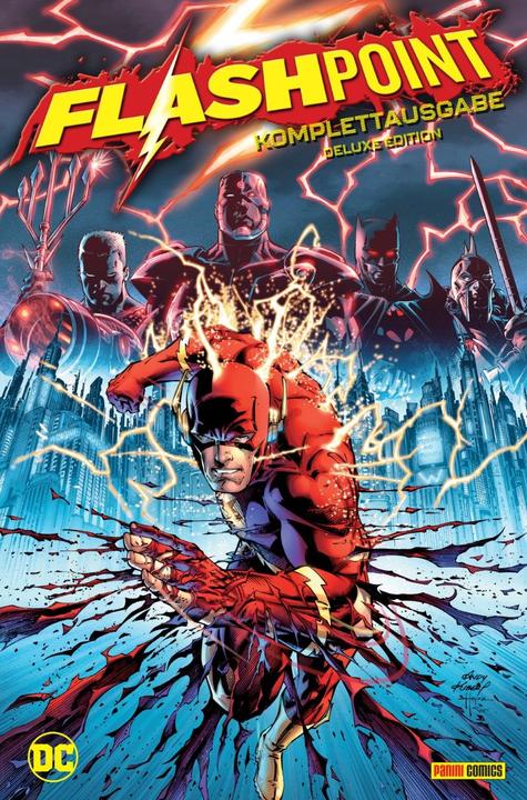 Produktbild Panini Flashpoint - Komplettausgabe (Deluxe Edition) (Deutsch, Adam Schlagman, Andy Kubert, Brian Azzarello, Christian Heiss, Dan Jurgens, Eduardo Risso, Francis Manapul, Gene Ha, Jeff Jones, Scott Kolins, Scott Snyder, 2022)