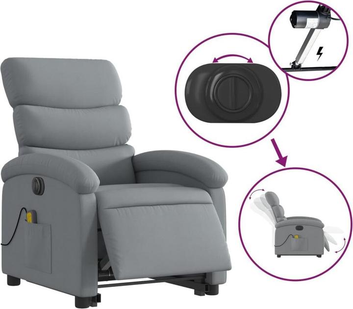 Image du produit vidaXL Massagesessel mit Aufstehhilfe