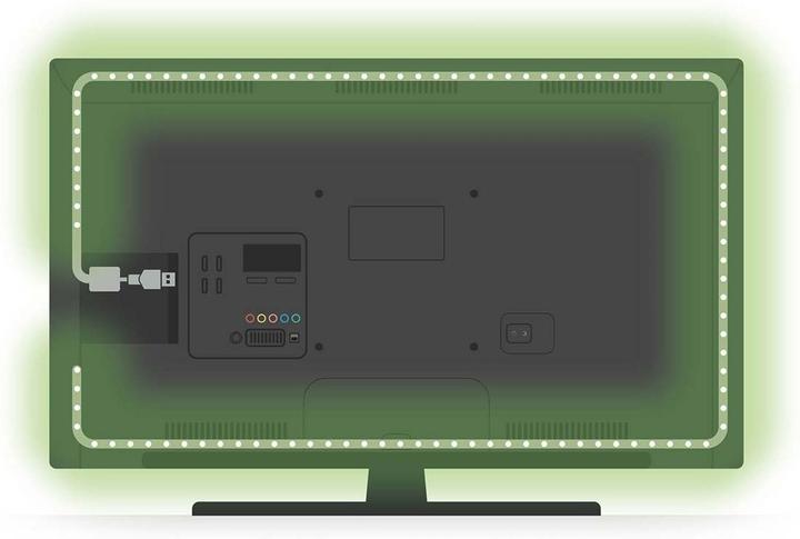 Actual product image Nedis SmartLife LED Strip | Bluetooth | RGB / Warm White | SMD | 2.00 m | IP20 | 2700 K | 380 lm | (Warm white, 200 cm, Indoor)