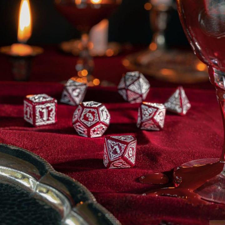 Actual product image Q Workshop Bloodsucker Dice Set: Scarlet