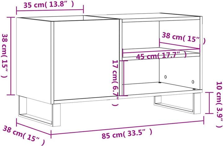 Produktbild vidaXL Plattenschrank