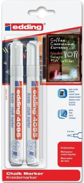 Immagine prodotto Edding Marqueur craie 4095 4 mm, 15 mm (2 x)