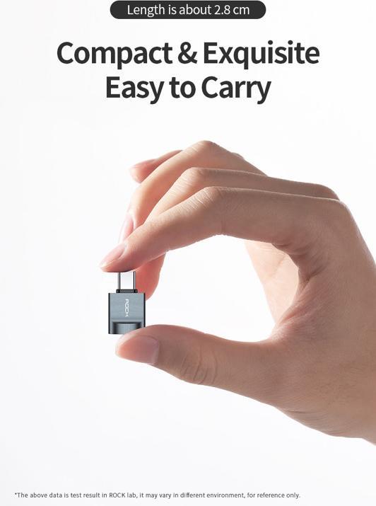 Actual product image Rock USB-C to (USB-A, 3.40 cm)