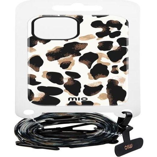 Mio Back panel cover Lanyard strap Leopard, Cordino per smartphone, Multicolore