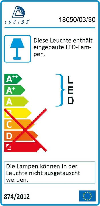 Energie-Label Lucide Zozy (300 lm)