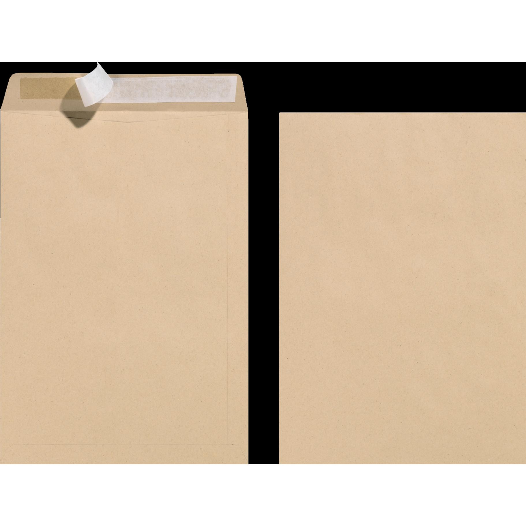 Herlitz, Versandtasche + Luftpolstertasche, Versandtasche, DIN C4, ohne Fenster, braun (10 x)